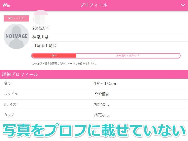 素人は写真を載せない傾向にある